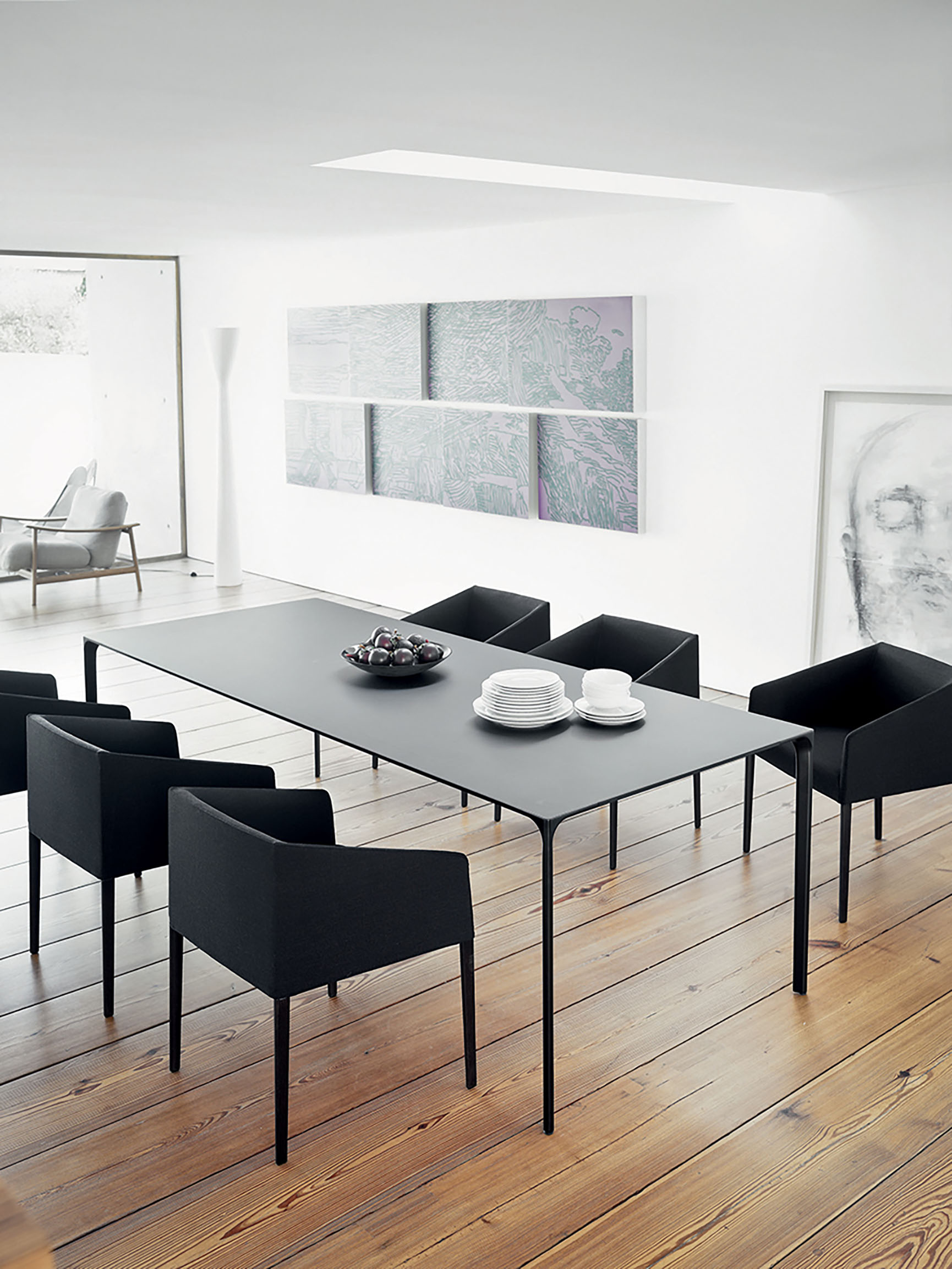 Arper Saari チェア キャスター付き 4本脚 ビニールレザー Saari Armchair | Stylecraft